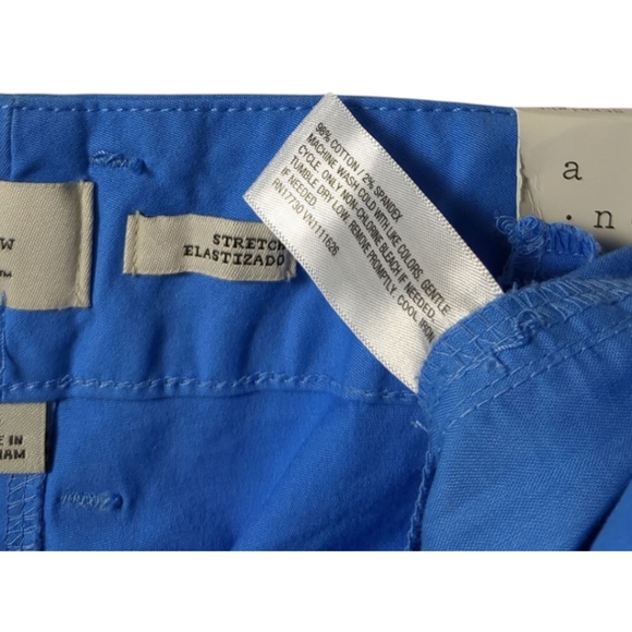A New Day Hi Rise Cotton Ankle Pants in Robin’s Egg /Sky Blue Size 4 New! - Picture 4 of 4